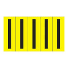 Accuform Signs - Les Fournitures Et Les Outils - Repères Individuels De Lettres Et De Chiffres, paquet de 10-Caractère I