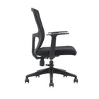 Brassex - Chaise de bureau Baker, noir-Mécanisme synchrone et vérin à gaz permettant d’adapter votre position pour une posture correcte et un confort tout au long de la journée