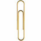 JAM PAPER - Trombone Geant Colore 2", Dore, 2 Paquets de 75-Trombones de qualite superieure fabriques à partir de fil d'acier recouvert de vinyle de haute qualite.