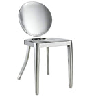 Nicer Furniture - chaise d'appoint Kong - acier inoxydable-Design contemporain avec construction en acier inoxydable durable