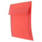 JAM Paper Enveloppes translucides carrées de 6 x 6 po, rouge primaire, 50/paquet-Intérieur vierge où écrire un mot personnalisé
