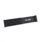 Plaque de porte SECO «Vacant / In Use» - 10 " x 2" - Aluminium-Curseur PVC