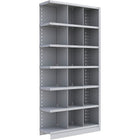 Metalware – Étagère enclenchable RK266, 7 tablettes, 36 x 18 x 76 po, gris pâle-Système de tablettes ajustables offrant un espace de rangement solide, mais économique qui convient à vos besoins