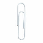JAM PAPER - Trombone Geant Colore 2", Blanc, 2 Paquets de 75-Taille : 2 pouces (grand/jumbo)