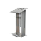 Urbann Lutrin K6 avec roulettes, aluminium et bois, naturel-Couleur : Gris clair et bois naturel