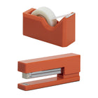JAM Paper - Ensemble de travail et de bureau, agrafeuse et dévidoir à ruban, orange (3378OR)-Taille de l’agrafe : 6 x 2,5 x 1,125 po : Dimensions du distributeur de ruban : 4,5 x 2,5 x 1,75 pouces