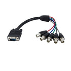 StarTech ® Câble dââ‚¬â„¢écran coaxial VGA HD15 vers 5 BNC RGBHV, M/F, 1 pi.-Connectez votre téléviseur VGA ou projecteur mural à votre câblage BNC existant