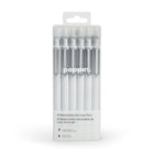 Poppin – Stylos gel luxe rétractables – blanc – paquet de 12-Stylos Gel Luxe rétractables