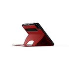 Étui folio avec support magnétique Zugu pour iPad mini 7e génération (A17 Pro) et iPad mini 6e génération 8,3" (2021) - Rouge (Cerise)-Cuir synthetique mat externe de haute qualite