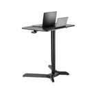 Poste de travail assis-debout de 23,5 L po deTygerClaw - Noir-Structure en aluminium pour un look élégant, léger et sophistiqué