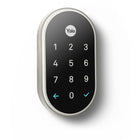 Nest – Serrure Nest x Yale (nickel satiné) avec Nest Connect-À l'extérieur : 4,59 x 2,59 x 0,80 (po) ; À l'intérieur : 7,03 x 2,78 x 2,02 (po)