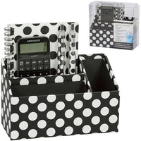 Merangue – Ensemble organisateur magnétique, motif petits pois-Organisateur de bureau à motif tendance, avec aimants