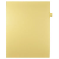 Markmaker - Intercalaires imprimes Legal, Chamois, 1/25th coupe, format lettre, sans trous, 25 tabs/PQT, 5 PQT/Boite, Numero 156-Intercalaires imprimes Legal