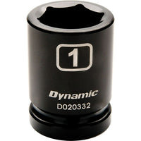 Dynamic Tools – Douilles SAE à chocs 6 pans de 3/4 po, 1 7/16 po, longueur standard-Taille : 1 7/16 po