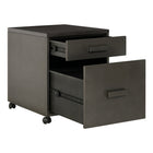 Sunjoy - Classeur Portland - 22 po l x 18.1 po P x 22.4 po H - avec fini antique-Roulettes à roulement doux pour la mobilité
