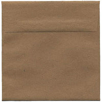 JAM Paper Enveloppes carrées de 6 x 6 po, papier Kraft brun, 50/paquet-Enveloppes en papier recyclé Kraft brun