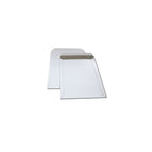 Enveloppes plates Enviro-logiXMC, ouverture sur le bout, enveloppes à peler et coller, 12,75 po x 15 po, blanches, 100/boîte-Enveloppes plates