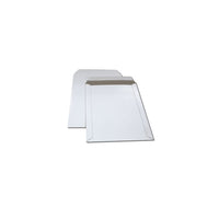 Enveloppes plates Enviro-logiXMC, ouverture sur le bout, enveloppes à peler et coller, 12,75 po x 15 po, blanches, 100/boîte-Enveloppes plates