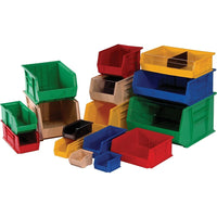 Quantum Storage Systems - Bacs Ultra Empilable & Suspendable, 6po La, 5po H X 9-1/4po P, Vert, paquet de 12-Capacité 20 lb