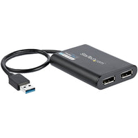 StarTech - Adaptateur USB à Dual DisplayPort, 4K 60Hz, USB 3.0 (5 Gbps)-Augmentez votre productivité en connectant deux écrans indépendants via un seul port USB 3.0