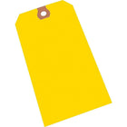 Advantag Étiquettes D’Expédition - Taille #4 - 4-1/4 po X 2-1/8 po - Jaune - Paquet de 1000-Étiquettes de papier non couché, épaisseur 10 points, avec trous 1/4 po