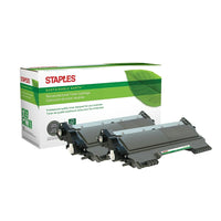 Staples - Cartouche de toner Brother TN450 remise à neuf rendement remis à neuf - noir - paquet de 2-Compatible avec: Brother DCP-7060D, DCP-7065DN; HL-2220, HL-2230, HL-2240, HL-2240D, HL-2270DW, HL-2275DW, HL-2280DW; IntelliFax-2840, IntelliFax-2940; MFC-7240, MFC-7360N, MFC-7365DN, MFC-7460DN, MFC-7860DW