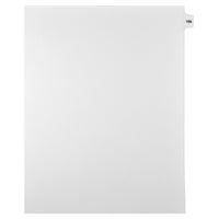 Markmaker - Intercalaires imprimes Legal, Blanc, 1/15th coupe, format lettre, sans trous, 25 tabs/PQT, 5 PQT/Boite, Numero 166-Intercalaires imprimes Legal