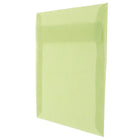 JAM Paper Enveloppes carrées translucides de 6 x 6 po, vert feuille, 50/paquet-Intérieur vierge où écrire un mot personnalisé