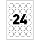 Avery – Étiquettes multi-usage rondes, amovibles, Écrire ou imprimer, blanc, diamètre de 3/4 po, paq./480 -Amovible