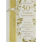 Rosedale - Carte de voeux, anniversaire de mariage 50e, abstrait-Imprimé sur papier de qualité couché