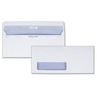 Quality Park - Enveloppes Reveal-N-Seal n°10 à fenêtre, 4 1/8 x 9 1/2 po, 24 lb, blanc, boîte de 500-Enveloppes Reveal-N-Seal munies d'un adhésif inviolable qui scelle très fort sans humidité