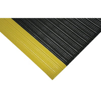 Wearwell – Tapis Tuf Sponge nº 451, 2 pi x 60 pi, noir/jaune-Tapis éponge PVC de qualité supérieure !