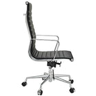 Nicer Furniture - fauteuil de direction à dossier haut - noir-Hauteur réglable. Soutien lombaire intégré