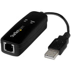 StarTech – Modem de service Internet commuté et télécopieur USB externe 56K (USB56KEMH2)-Ajoutez une connexion commutée à votre ordinateur portable, tablette ou ordinateur de bureau lorsqu'aucun accès haut débit n'est disponible