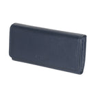Club Rochelier -  Pochette pour femme avec chéquier et gousset - Marine-Fermeture à rabat avant avec bouton-pression