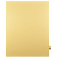 Markmaker - Intercalaires imprimes Legal, Chamois, 1/25th coupe, format lettre, sans trous, 25 tabs/PQT, 5 PQT/Boite, Numero 172-Intercalaires imprimes Legal
