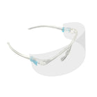 DRSAVER Eyewear Style - Écran facial 1 cadre + 5 écrans pour la protection des yeux-Protection complète des yeux contre les gouttelettes, la salive, les éclaboussures, l'huile et la poussière.