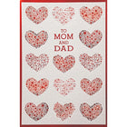 Rosedale - Cartes de souhaits/Enveloppes - Joyeuse St-Valentin Maman & Papa - 5-1/2 po x 8 po - paquet de 12-Imprimées sur un papier de qualité non couché