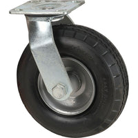 Kleton - Roulettes Pneumatiques, Pivotant, 8po (203,2 Mm), Pneumatique, 350 Lb (158,8 Kg), paquet de 4-Dia. des trous de boulon 13/32po (10,32 mm)