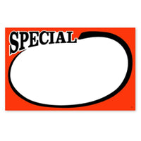 Affiche «Special», bordure rouge , 3,5 x 5,5 po, 100/paquet-Papier cartonné