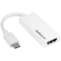 StarTech ® Adaptateur USB-C vers HDMI, 4K @ 60 Hz, blanc (CDP2HD4K60W)-Qualité d'image remarquable pour les applications exigeantes en ressources et nécessitant une résolution 4K jusqu'à 60 Hz