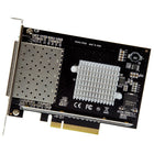 StarTech ® Carte réseau serveur à 4 ports SFP+, PCI Express, puce Intel XL710 (PEX10GSFP4I)-Compatible avec fibre multimode et monomode