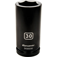 Dynamic Tools – Douille à choc de longueur profonde de 19 mm, métrique, points 6 avec prise de 3/4 po-Taille : 19 mm
