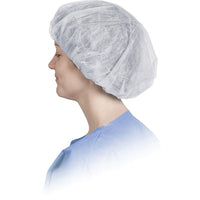 Boundary® – Bonnets bouffants, blanc, régulier/grand, bte/500-Blanc