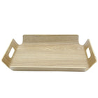 Cathay Importers - 21"W x 15"D x 2"H, rectangulaire plateau avec poignées,-Simple, design attrayant en finition marron clair