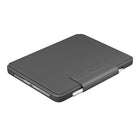Logitech- Étui clavier Slim Folio Pro pour iPad Pro 12,9 pouces (3e et 4e génération) - Graphite-Fini la peur de perdre votre Apple Pencil. L’étui du clavier dispose d’un rangement intégré pour votre stylet, et lui permet de se recharger avec le capuchon