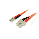 StarTech  Câble de raccordement à fibre optique 50/125 duplex multimode LC, SC, 1 m-Peut maximiser l’utilisation du conduit de câblage tout en minimisant les problèmes d’installation
