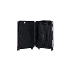 TOSCANO INTRECCIARE Grand bagage rigide de 30 po - Gris-Système de roues détachables Dual Glide Tech