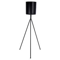 Jardinière de plancher Truu Design avec support, 12 x 32 po, noir-Mesures: La jardinière globale mesure 30cm L x 35cm l x 81cm H (12" L x 14" l x 32" H)