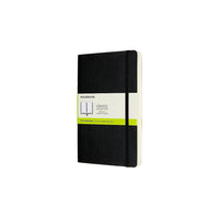 Moleskine - Carnet de la collection Classic Expanded, grand, uni, noir, couverture souple (QP618EXP)-400 pages, papier de couleur ivoire, 7,5 po x 9,75 po